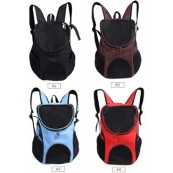LITZEE Zaino Per Cani E Accessori Zaino Per Cani E Gatti, Ventilazione Regolabile A Mani Libere Borsa A Doppia Tracolla Per Il Trasporto Di Cani Gatto Chinot Gattino Coniglio Camminata Escursionismo V -Cibi per cani in Italia 96300837 4