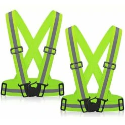 LITZEE Gilet Di Sicurezza E Salvataggio Per Cani Gilet Di Sicurezza, Giubbotto Di Sicurezza Elastico Regolabile Riflettente Per Corsa, Ciclismo, Motociclismo