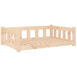 Nova Cuccia Per Cani In Legno Massello Di Pino 95,5x65,5x28cm Vari Colori Colore: Naturale -Cibi per cani in Italia 96777214 2