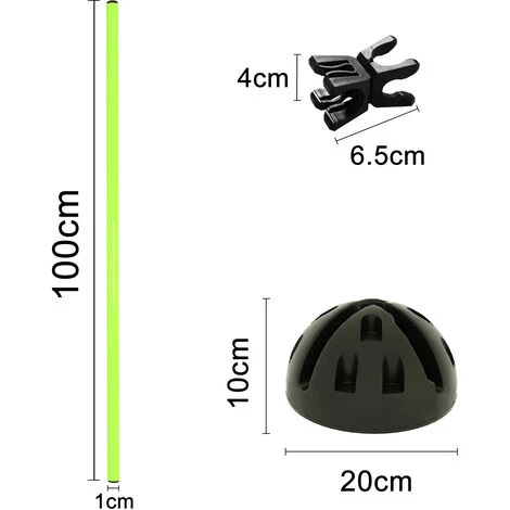 Agility Dog Set Di Pali Da Salto Per L'agilità Set Di Ostacoli Aiuto Per L'addestramento Per Il Percorso A Ostacoli E Per L'addestramento Al Salto (verde) HENGMEI 4 Agility Dog Set Di Pali Da Salto Per L'agilità Set Di Ostacoli Aiuto Per L'addestramento Per Il Percorso A Ostacoli E Per L'addestramento Al Salto (verde) HENGMEI - immagine 2
