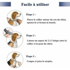 Collare Antipulci E Zecche Per Cani, Trattamento Naturale E Prevenzione Di Pulci E Zecche Fino A 8 Mesi Per Cani, Misura Regolabile 62 Cm, Resistente All'acqua -Cibi per cani in Italia 97076111 3