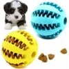 Confezione Da 2 Palline Da 5 Cm Per Cani Per La Pulizia Dei Denti Degli Animali Domestici, La Masticazione, Il Recupero, I Giocattoli Per L'erogazione Di Cibo Con Palline Per Il Trattamento IQ (piccol