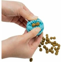 Confezione Da 2 Palline Da 5 Cm Per Cani Per La Pulizia Dei Denti Degli Animali Domestici, La Masticazione, Il Recupero, I Giocattoli Per L'erogazione Di Cibo Con Palline Per Il Trattamento IQ (piccol -Cibi per cani in Italia 97077993 5