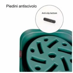 BAUMOOD Ciotola Per Cani Anti Ingozzamento Soffocamento Verde -Cibi per cani in Italia 97209125 4