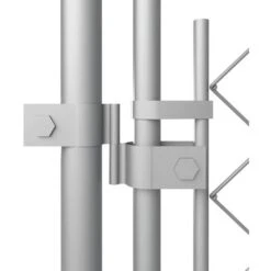 Nova Canile Da Esterno 8x4x2 M Acciaio Zincato Resistente Senza Tetto Argento 9 Nova Canile Da Esterno 8x4x2 M Acciaio Zincato Resistente Senza Tetto Argento -Cibi per cani in Italia 97264331 3