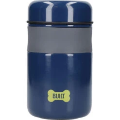 BUILT Barattolo De Stoccaggio De PET Food, Contenitore De Pet Food Acciaio Inox, Capacità De 473 Ml, Colore Blu