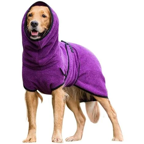Maglione Per Animali Domestici, Velluto A Grana, Spesso, Caldo, Con Cappuccio, In Tinta Unita, Accappatoio Per Asciugamano 3 Maglione Per Animali Domestici, Velluto A Grana, Spesso, Caldo, Con Cappuccio, In Tinta Unita, Accappatoio Per Asciugamano