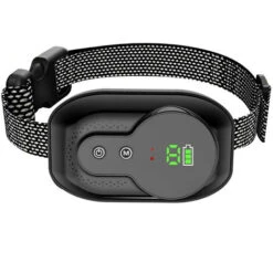 Collare Antiabbaio Per Cani, Ricaricabile, Resistenza All'acqua IP67 E Collare Intelligente Per Il Rilevamento Dell'abbaio Vibrazioni/scosse Elettriche/modalità Audio Per Cani Di Taglia Grande - Nero