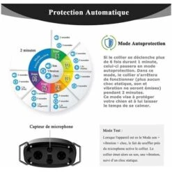 Collare Antiabbaio Per Cani, Collare Automatico Con 7 Livelli Di Sensibilità, Livello Di Vibrazione 0-8, Modalità Shock E Suono, IP67 Impermeabile E Ricaricabile Arancione -Cibi per cani in Italia 97884293 3