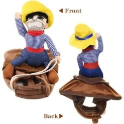 Costumi Per Animali Domestici, Costumi Divertenti Per Cani Da Cowboy, Costumi Cosplay Per Animali Domestici Per Cani Di Taglia Media E Gatti Grandi (L) -Cibi per cani in Italia 97887970 3