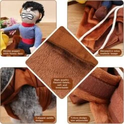Costumi Per Animali Domestici, Costumi Divertenti Per Cani Da Cowboy, Costumi Cosplay Per Animali Domestici Per Cani Di Taglia Media E Gatti Grandi (L) -Cibi per cani in Italia 97887970 4
