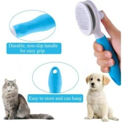 Spazzola Per Gatti Autopulente Per La Muta E La Toelettatura - Rimuove Peli Sciolti, Grovigli - Spazzola Massaggiante Per Cani E Gatti -Cibi per cani in Italia 97887974 4
