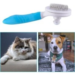 Spazzola Per Gatti Autopulente Per La Muta E La Toelettatura - Rimuove Peli Sciolti, Grovigli - Spazzola Massaggiante Per Cani E Gatti -Cibi per cani in Italia 97887974 5