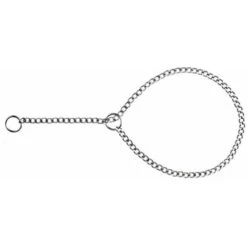 Ferribiella Collare Strangolo In Acciaio Inox Con Maglia Ritorta Per Cani: 2 Mm X 50 Cm Collare
