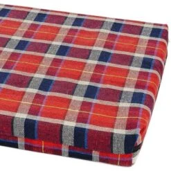 Ferribiella Materassino Rettangolare In Cotone Con Morbida Imbottitura Fantasia Scozzese Sfoderabile Per Cani E Gatti: 50 X 35 Cm -Cibi per cani in Italia 9793385 2