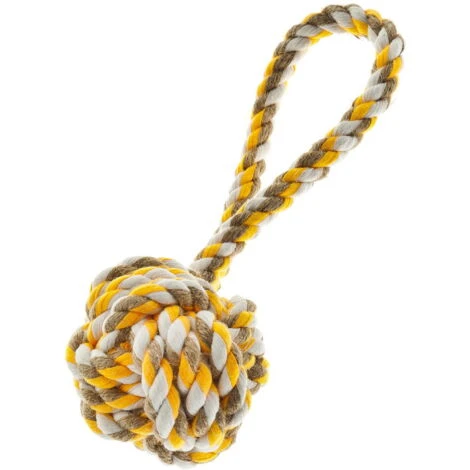 Ferribiella Gioco Palla Con Maniglia In Juta E Cotone Per Cani 3 Ferribiella Gioco Palla Con Maniglia In Juta E Cotone Per Cani