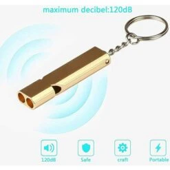 10PCS Fischio Di Sopravvivenza Fischio Per Arbitro Fischio In Metallo Fischio Di Emergenza Fischio Doppio In Alluminio Fischietti Di Segnale Di Emergenza Di Sopravvivenza 120dB Fischio Di Intrattenime -Cibi per cani in Italia 98111342 3