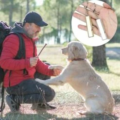 10PCS Fischio Di Sopravvivenza Fischio Per Arbitro Fischio In Metallo Fischio Di Emergenza Fischio Doppio In Alluminio Fischietti Di Segnale Di Emergenza Di Sopravvivenza 120dB Fischio Di Intrattenime -Cibi per cani in Italia 98111342 5