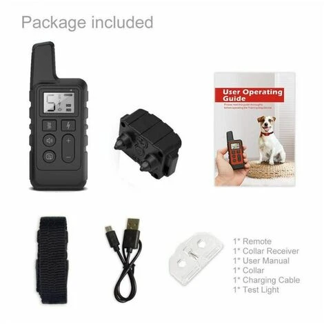 Pet Collare Da Addestramento Per Cani Impermeabile Da 500 M Con Telecomando Ricaricabile - Arancione 4 Pet Collare Da Addestramento Per Cani Impermeabile Da 500 M Con Telecomando Ricaricabile - Arancione - immagine 2