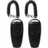 2 Pezzi Clicker Per Cani Fischietto Per Cani Per Addestramento Smetti Di Abbaiare Clicker Per Fischietti Per Cani 2 In 1 Nuova Versione Aggiornata Clicker Per Addestramento Cani Con Cinturino Da Polso -Cibi per cani in Italia 98117060 1