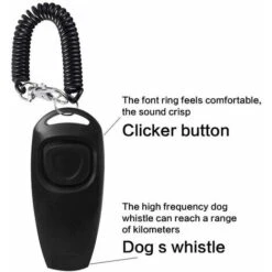 2 Pezzi Clicker Per Cani Fischietto Per Cani Per Addestramento Smetti Di Abbaiare Clicker Per Fischietti Per Cani 2 In 1 Nuova Versione Aggiornata Clicker Per Addestramento Cani Con Cinturino Da Polso -Cibi per cani in Italia 98117060 3