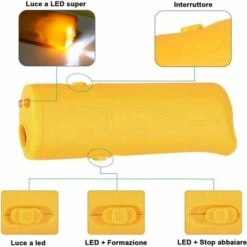 Tappo Per Cani Anti-abbaio Ad Ultrasuoni Portatile 3 In 1 Tappo Anti-abbaio A LED Ad Ultrasuoni Portatile Tappo Anti-abbaio E Anti-abbaio Istruzione Insegnamento (giallo) 10 Tappo Per Cani Anti-abbaio Ad Ultrasuoni Portatile 3 In 1 Tappo Anti-abbaio A LED Ad Ultrasuoni Portatile Tappo Anti-abbaio E Anti-abbaio Istruzione Insegnamento (giallo) -Cibi per cani in Italia 98117176 4