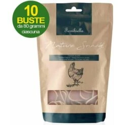 Ferribiella Nature Snack Cuoricini Di Pollo Per Cani 10 Buste Da 80 G Cad