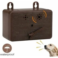 Cane Antiabbaio, Dispositivo Antiabbaio Ad Ultrasuoni Per Cani Con Indicatore LED, Controllo Dell'addestramento Del Cane Antiabbaio Sicuro Per Tutti I Cani (marrone) -Cibi per cani in Italia 98118186 5