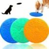 Confezione Da 3 Frisbee Per Cani, Giocattolo Frisbee In Gomma Naturale Morbida Per Cani Di Tutte Le Taglie Per Addestrare Cani, Lanciare, Catturare E Giocare