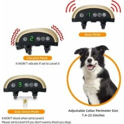 Collare Antiabbaio Per Cani, Collare Automatico Per Addestramento Cani Con Modalità Suono/Vibrazione/Shock, 7 Livelli Di Sensibilità, Ricaricabile E Impermeabile Per Cani Di Piccola Taglia Media -Cibi per cani in Italia 98118703 3