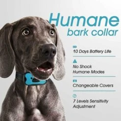 Collare Di Addestramento Per Cani Anti-abbaio Ricaricabile Automatico Con Suoni/vibrazioni Senza Urti 7 Livelli Di Sensibilità Per Cani Di Media Taglia - Blu - Versailles -Cibi per cani in Italia 98118851 4