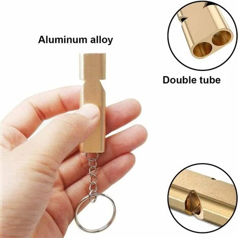 Fischietto Di Sopravvivenza, 12 Pezzi Fischietto Di Emergenza Con Portachiavi Fischio Arbitro In Lega Di Alluminio Per Campeggio Escursionismo E Allenamento Sportivo 5 Fischietto Di Sopravvivenza, 12 Pezzi Fischietto Di Emergenza Con Portachiavi Fischio Arbitro In Lega Di Alluminio Per Campeggio Escursionismo E Allenamento Sportivo - immagine 3