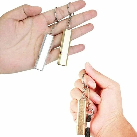 Fischietto Di Sopravvivenza, 12 Pezzi Fischietto Di Emergenza Con Portachiavi Fischio Arbitro In Lega Di Alluminio Per Campeggio Escursionismo E Allenamento Sportivo 6 Fischietto Di Sopravvivenza, 12 Pezzi Fischietto Di Emergenza Con Portachiavi Fischio Arbitro In Lega Di Alluminio Per Campeggio Escursionismo E Allenamento Sportivo - immagine 4