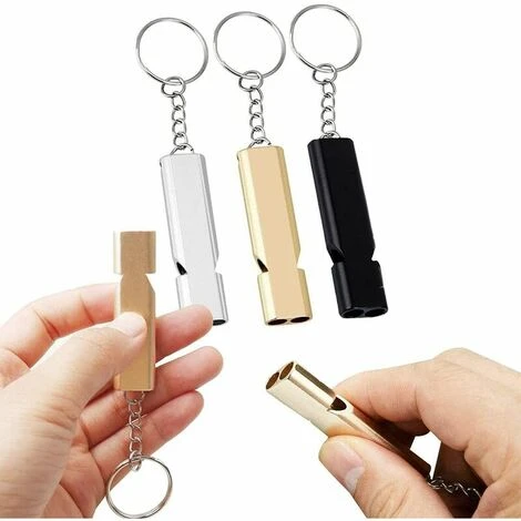 Fischietto Di Sopravvivenza, 12 Pezzi Fischietto Di Emergenza Con Portachiavi Fischio Arbitro In Lega Di Alluminio Per Campeggio Escursionismo E Allenamento Sportivo 7 Fischietto Di Sopravvivenza, 12 Pezzi Fischietto Di Emergenza Con Portachiavi Fischio Arbitro In Lega Di Alluminio Per Campeggio Escursionismo E Allenamento Sportivo - immagine 5