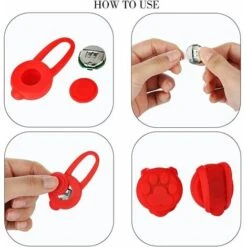 Lampada A Sospensione A LED Lampeggiante, Luce Per Collare Per Animali Domestici Da 4 Pezzi, Luce Per Collare Per Cani A LED, Lampada Per Collare Per Animali Domestici, Previene La Perdita Di Animali -Cibi per cani in Italia 98120992 4