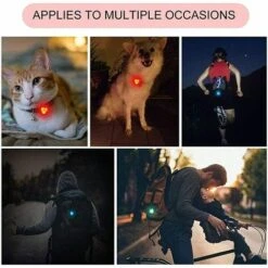 Lampada A Sospensione A LED Lampeggiante, Luce Per Collare Per Animali Domestici Da 4 Pezzi, Luce Per Collare Per Cani A LED, Lampada Per Collare Per Animali Domestici, Previene La Perdita Di Animali -Cibi per cani in Italia 98120992 5