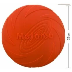 2pcs Disco Per Cani Frisbee Giocattolo Per Cani Piattini Galleggianti Frisbee In Gomma Giocattoli Per Cani Per Cuccioli Cani Di Taglia Piccola E Media 22 Cm (verde + Rosso) -Cibi per cani in Italia 98124548 3