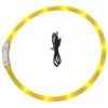 Collare Per Cani Illuminato, Collare Per Cani A LED Ricaricabile Tramite USB, Collare Di Sicurezza Regolabile Lampeggiante Per Cani Di Taglia Piccola E Media, Giallo. -Cibi per cani in Italia 98126589 1