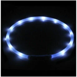 Collare Per Cani Illuminato, Collare Per Cani A LED Ricaricabile Tramite USB, Collare Di Sicurezza Regolabile Lampeggiante Per Cani Di Taglia Piccola E Media, Giallo. -Cibi per cani in Italia 98126589 4