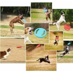 Petileur Large Dog Frisbee Frisbee Interattivo Giocattolo Per Cani Galleggiante E Resistente (Rosso) -Cibi per cani in Italia 98128729 5