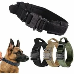Collare Per Cani Tattico Addensare Collare Per Cani Militare Con Manico Collari Per Addestramento Per Cani