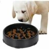 Ciotola Per Alimentazione Lenta Per Cani, Ciotola Per Alimentazione Lenta, Ciotola Anti-ghiottone Per Cani E Gatti, Favorisce Un'alimentazione Sana E Una Digestione Lenta (nero) -Cibi per cani in Italia 98131924 1