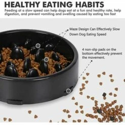 Ciotola Per Alimentazione Lenta Per Cani, Ciotola Per Alimentazione Lenta, Ciotola Anti-ghiottone Per Cani E Gatti, Favorisce Un'alimentazione Sana E Una Digestione Lenta (nero) 10 Ciotola Per Alimentazione Lenta Per Cani, Ciotola Per Alimentazione Lenta, Ciotola Anti-ghiottone Per Cani E Gatti, Favorisce Un'alimentazione Sana E Una Digestione Lenta (nero) -Cibi per cani in Italia 98131924 4