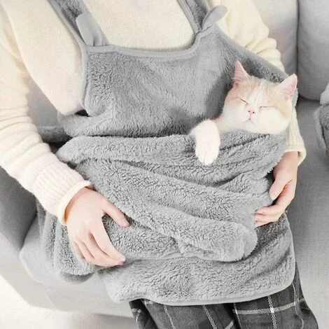 Sacco A Pelo Per Animali Domestici Grembiule In Pile Sopra La Spalla Sacco A Pelo Portatile Per Cani E Gatti, 5 Sacco A Pelo Per Animali Domestici Grembiule In Pile Sopra La Spalla Sacco A Pelo Portatile Per Cani E Gatti, - immagine 3