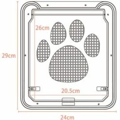 Porta Per Animali Domestici Porta Per Animali Con Microchip Per Gatti Porta Per Cani Di Grandi Dimensioni Porta Per Animali Domestici Per Zanzariera Porte Per Animali Domestici Con Chiusura A 4 Vie E -Cibi per cani in Italia 98141838 2