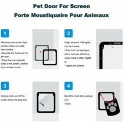 Porta Per Animali Domestici Porta Per Animali Con Microchip Per Gatti Porta Per Cani Di Grandi Dimensioni Porta Per Animali Domestici Per Zanzariera Porte Per Animali Domestici Con Chiusura A 4 Vie E -Cibi per cani in Italia 98141838 4