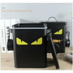Mobili Per Animali Domestici, Cubo Ermetico A Prova Di Umidità Per Cani E Gatti, Mini Nero -Cibi per cani in Italia 98143003 4
