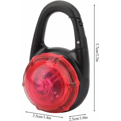 Lampada A Sospensione Per Cani A LED Con Clip Di Avvertimento A LED Lampeggiante Rimorchio Per Cani Di Sicurezza Campeggio Escursionismo Camminata (rosso), Kueatily 5 Lampada A Sospensione Per Cani A LED Con Clip Di Avvertimento A LED Lampeggiante Rimorchio Per Cani Di Sicurezza Campeggio Escursionismo Camminata (rosso), Kueatily - immagine 3