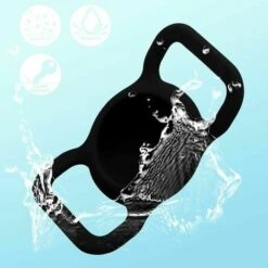 Custodia In Silicone Compatibile Con Air Tag Per Cani E Gatti, Custodia Morbida Antiurto (nera), Kueatily -Cibi per cani in Italia 98386422 3