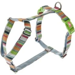 Ferribiella Pettorina Per Cani In Nylon Regolabile A Otto Con Imbottitura In Neoprene Fantasia Arcobaleno: Spessore 1 Cm Pettorina